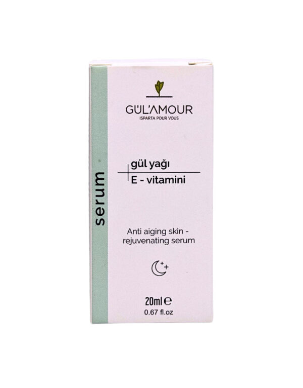 Gül Yağı + E Vitamini Yaşlanma Karşıtı Gençleştirici Serum