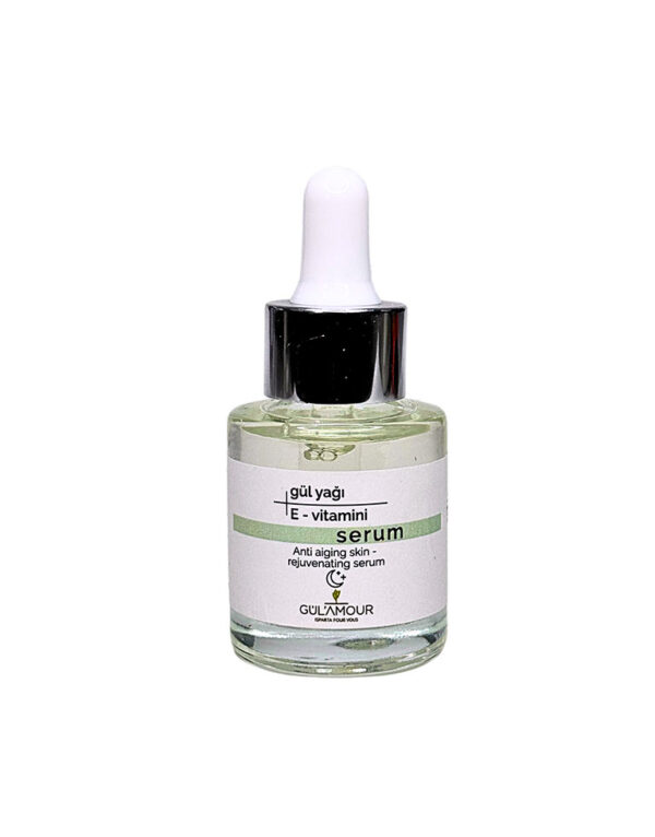 Gül Yağı + E Vitamini Yaşlanma Karşıtı Gençleştirici Serum