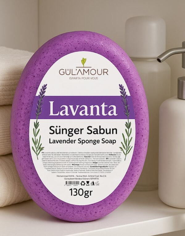 Lavanta Özlü Sünger Sabun 130gr